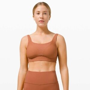 NWOT Lululemon Run Times Bra in Desert Sun 32E
